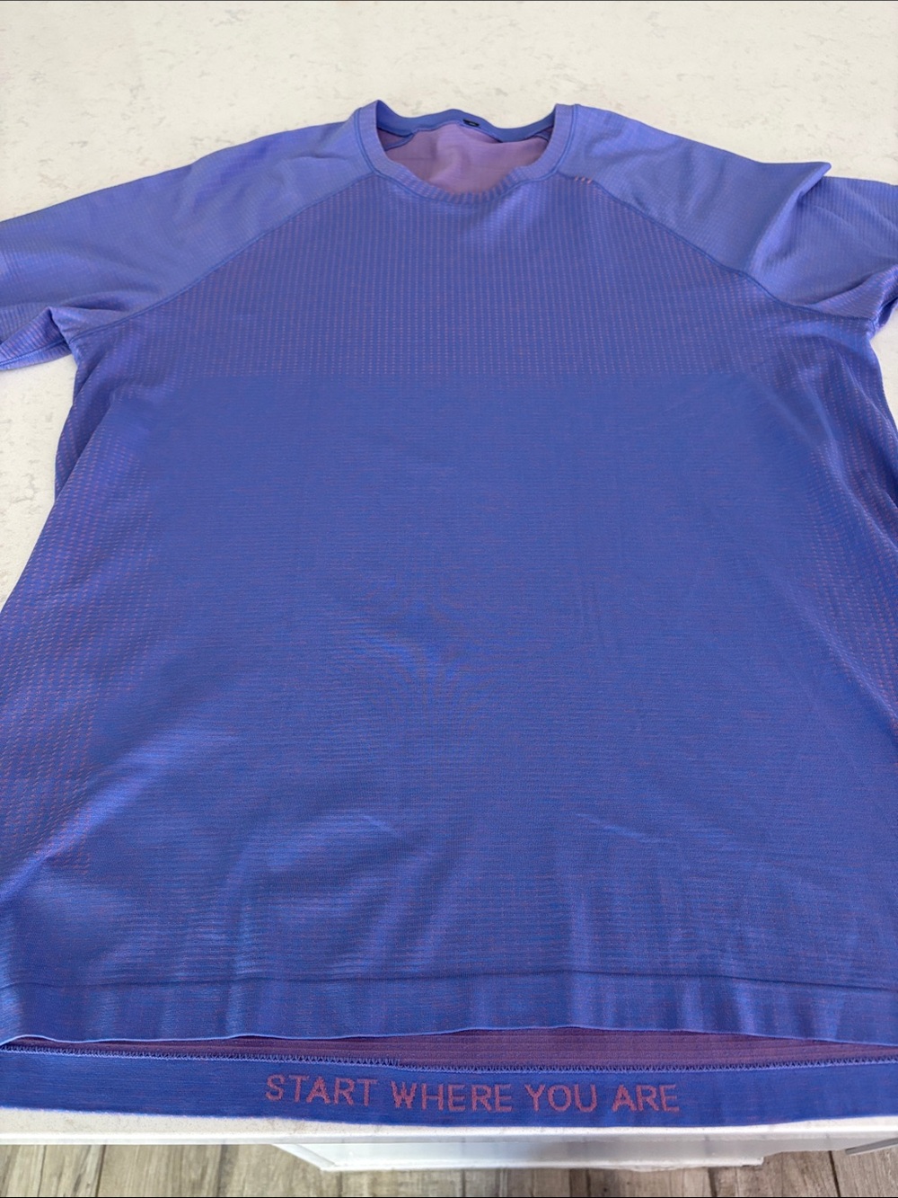 lululemon athletica Purple Men's Short Sleeve Athletic Jersey